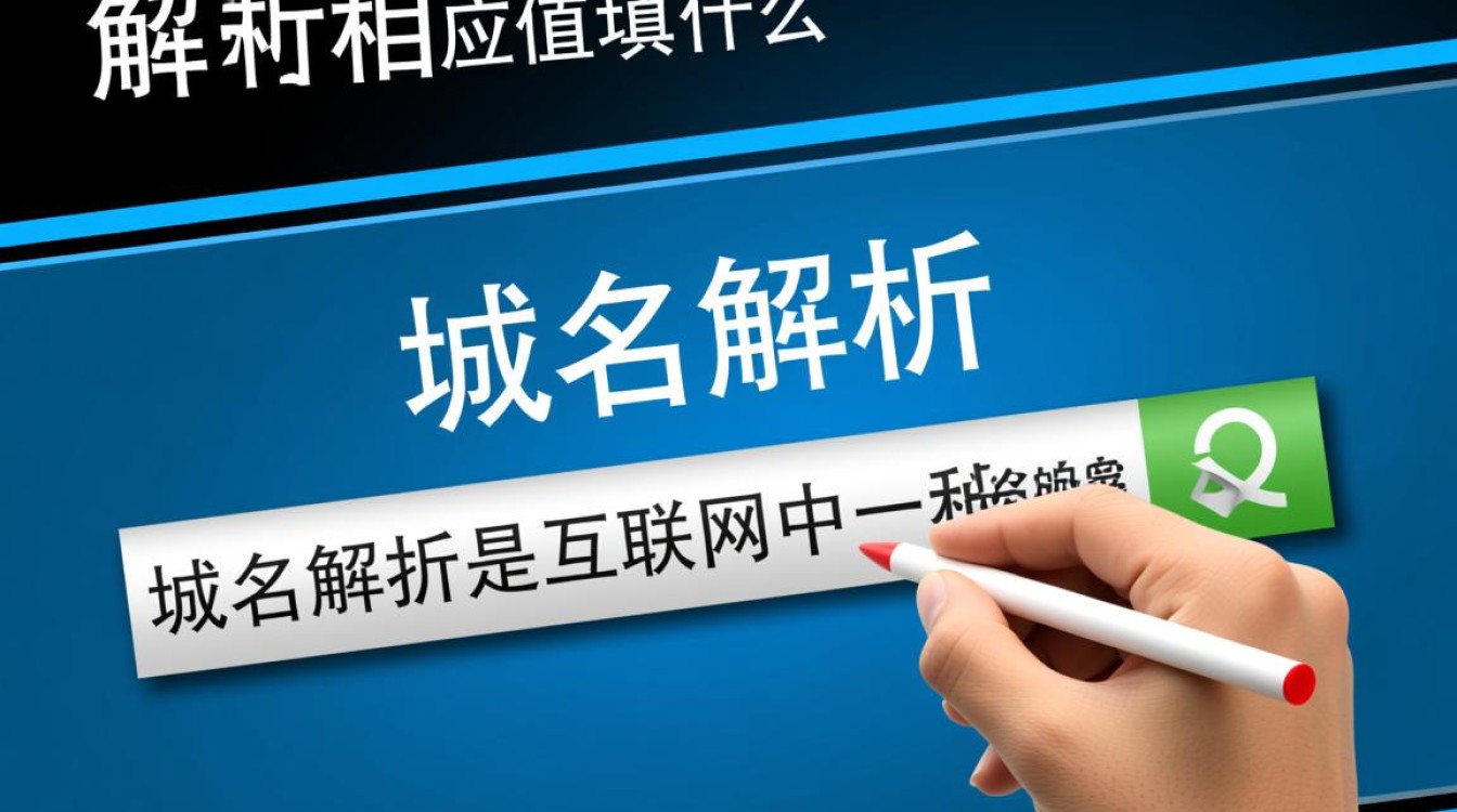 网站域名解析时，不同场景下应填写何种对应值？