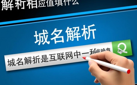 网站域名解析时，不同场景下应填写何种对应值？