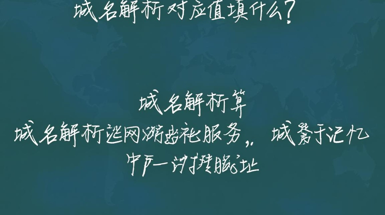 网站域名解析时，不同场景下应填写何种对应值？