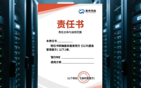 服务器责任书具体包含哪些关键责任条款？