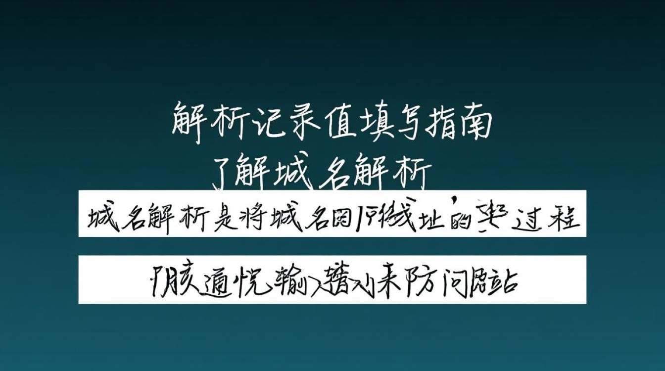 如何正确填写域名解析记录值，确保网站正常访问？