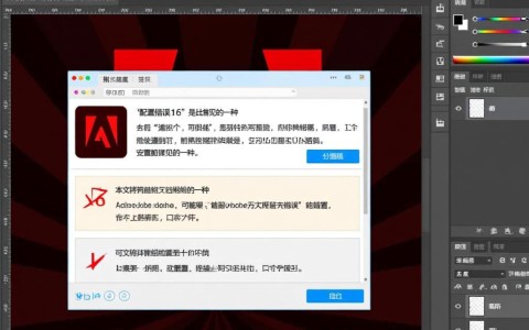 Adobe配置错误16？如何快速解决这个棘手问题？