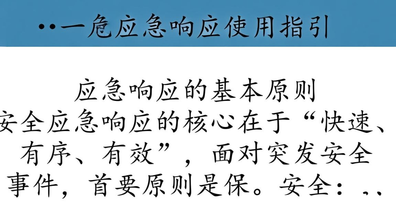 安全应急响应使用指引，遇到突发情况该如何正确操作？