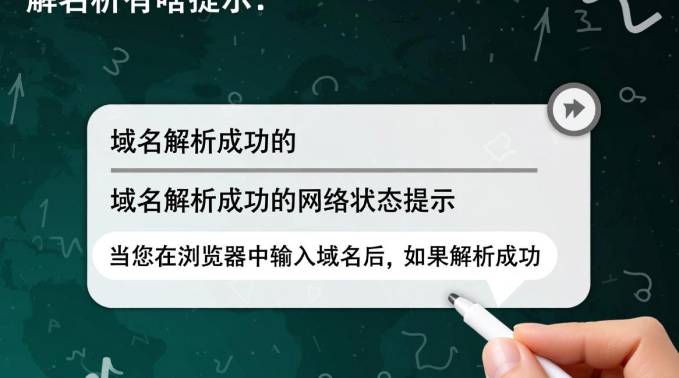 域名解析成功后，系统究竟会给出哪些具体提示信息？