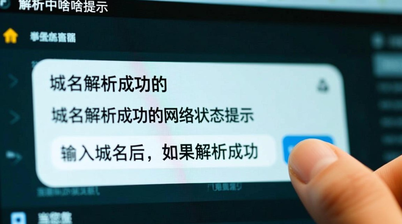 域名解析成功后，系统究竟会给出哪些具体提示信息？