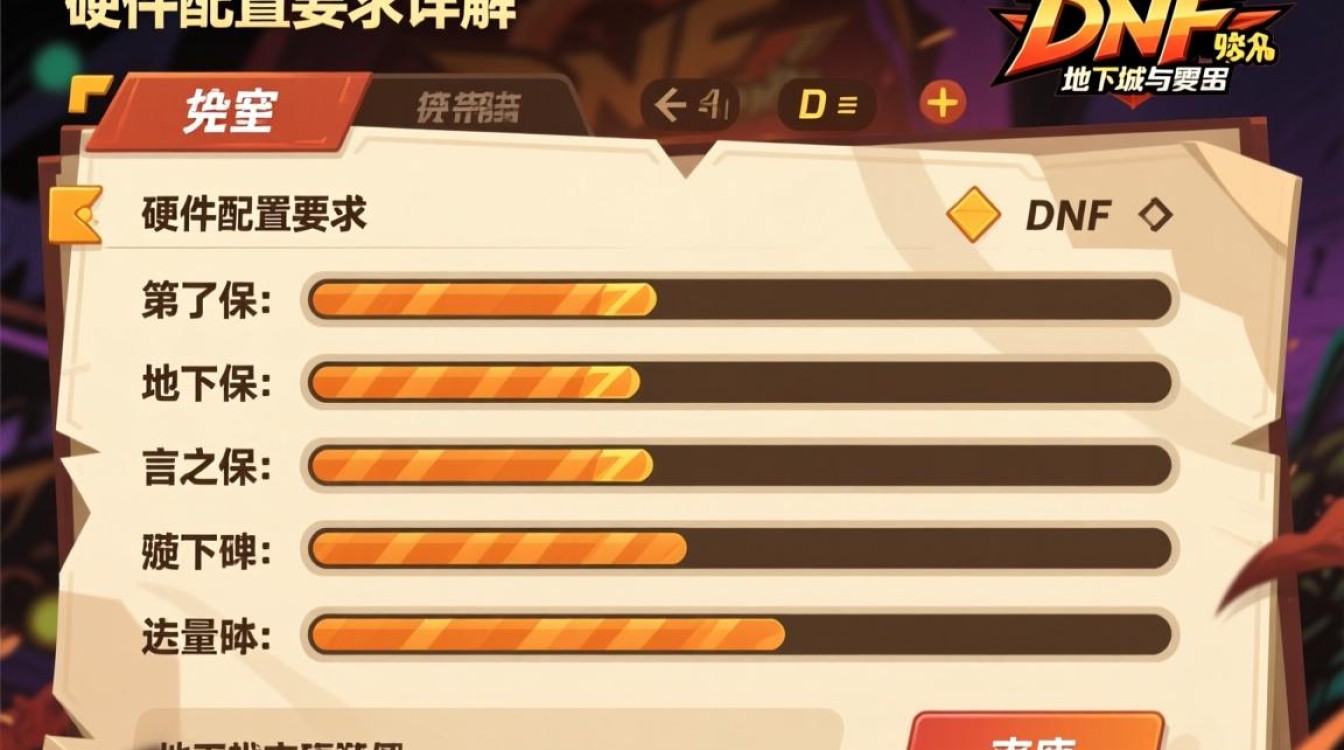 dnf游戏配置要求具体是多少？电脑配置如何才能流畅运行？