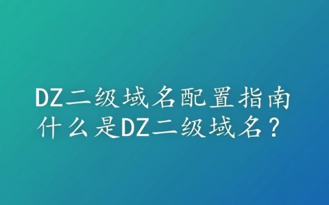 dz二级域名配置具体步骤是什么？如何正确设置？