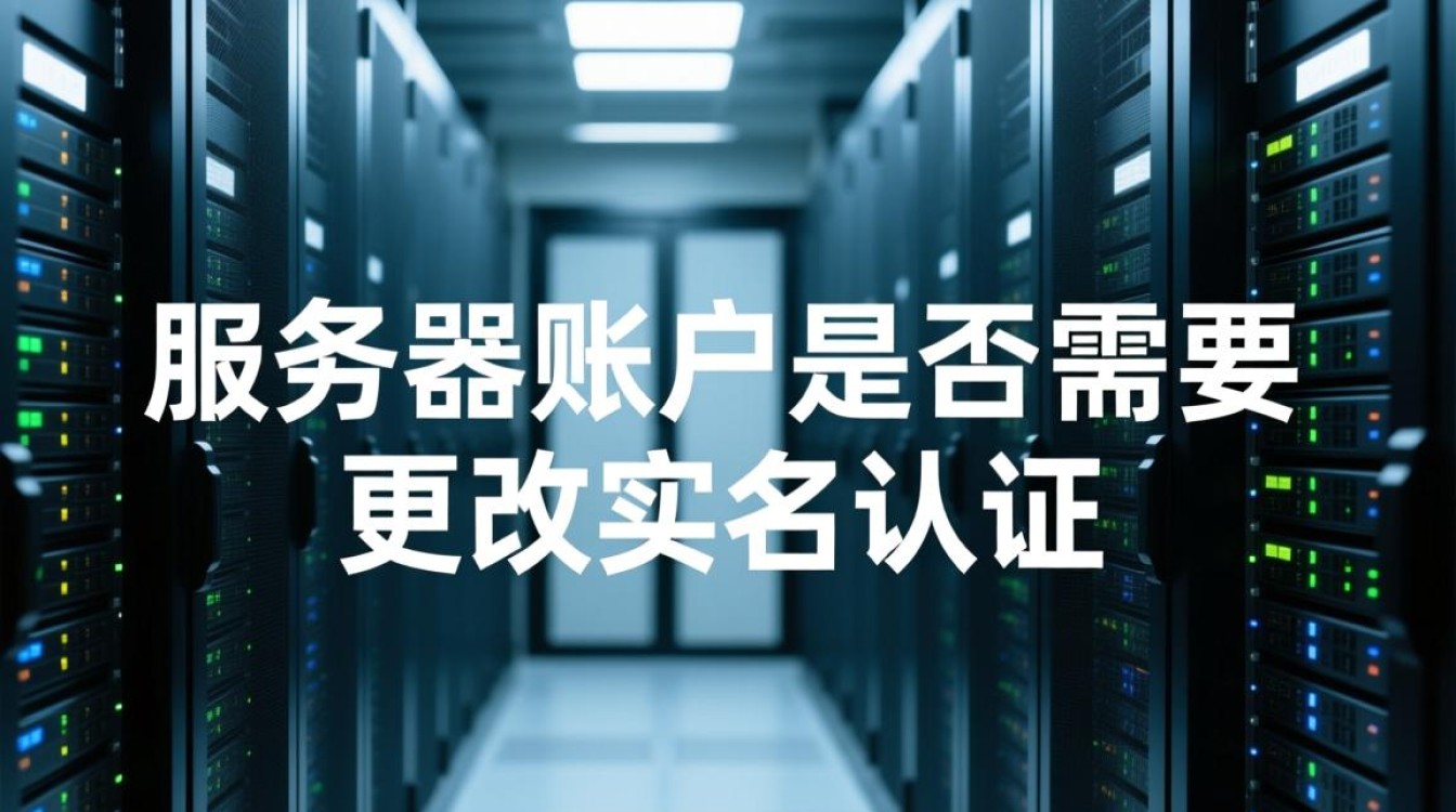 服务器账户改实名认证需要什么材料吗？