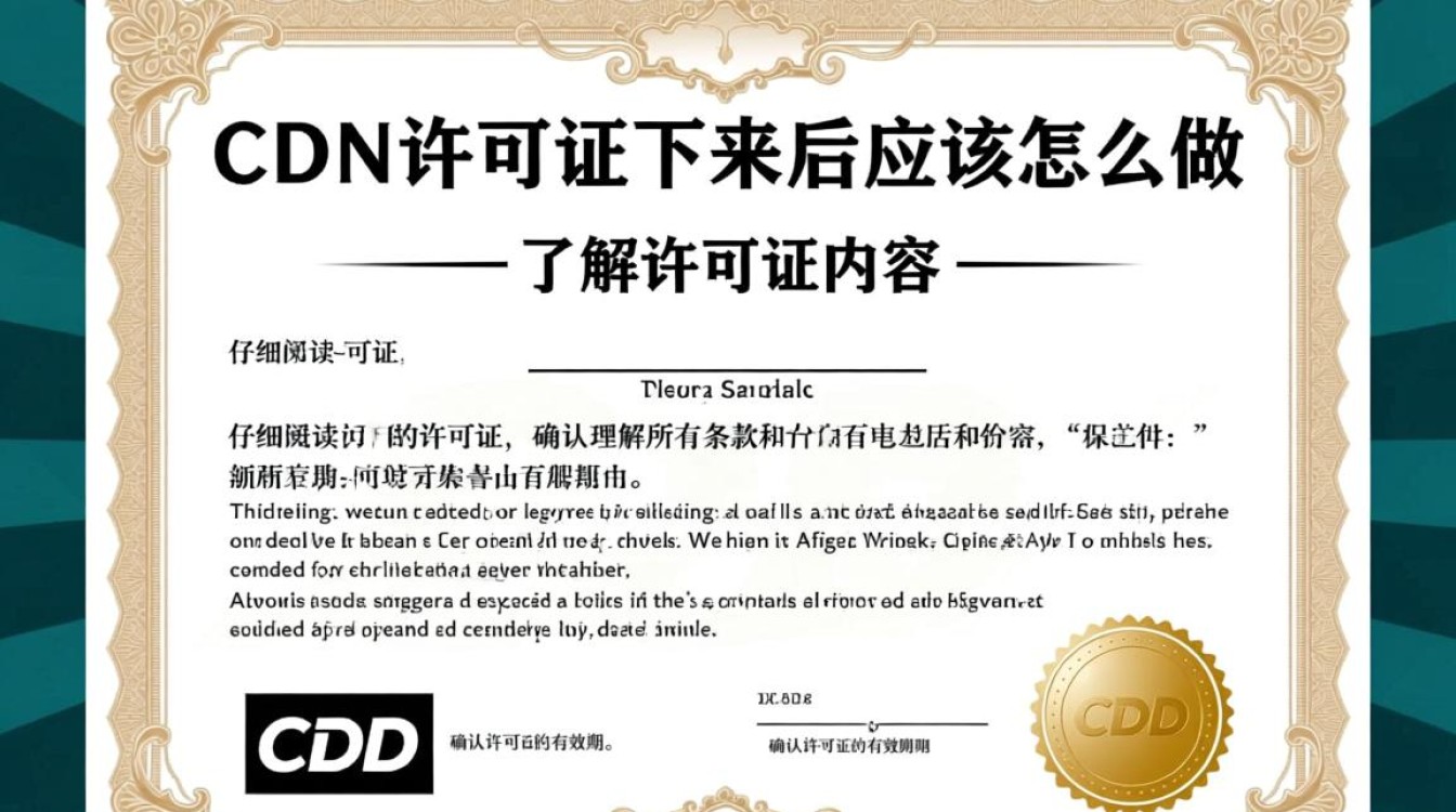 cdn许可证到手后，有哪些具体步骤和注意事项需要遵循？