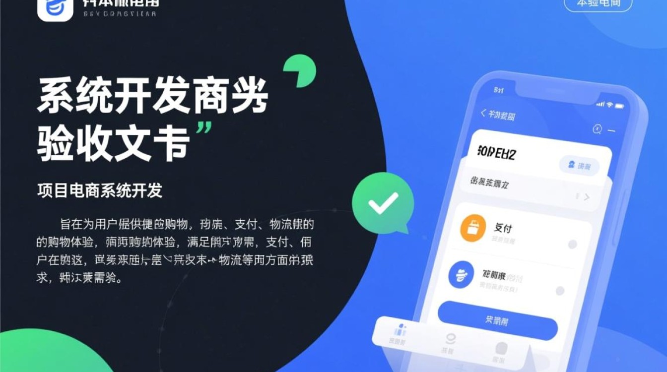 电商系统开发验收文档中，哪些关键指标是验收必须关注的？