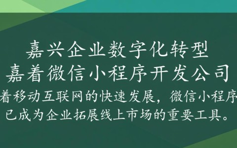 嘉兴微信小程序开发公司哪家技术过硬，服务优质，性价比高？