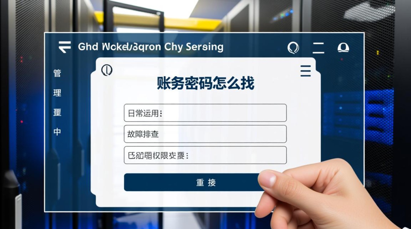服务器账号密码忘记了怎么找回？