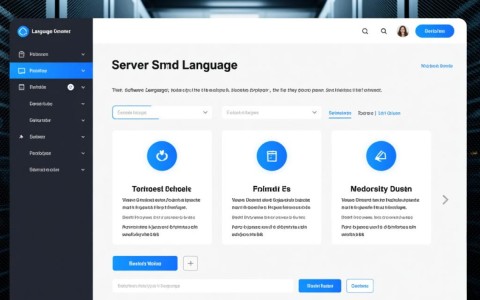服务器语言选择界面，哪种语言最适合新手开发者？