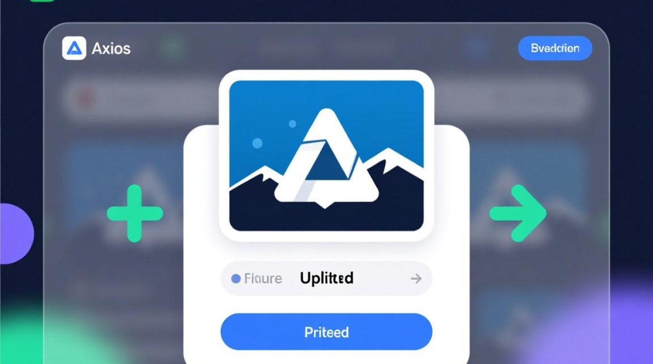 axiosjs上传图片时如何实现进度显示和错误处理？