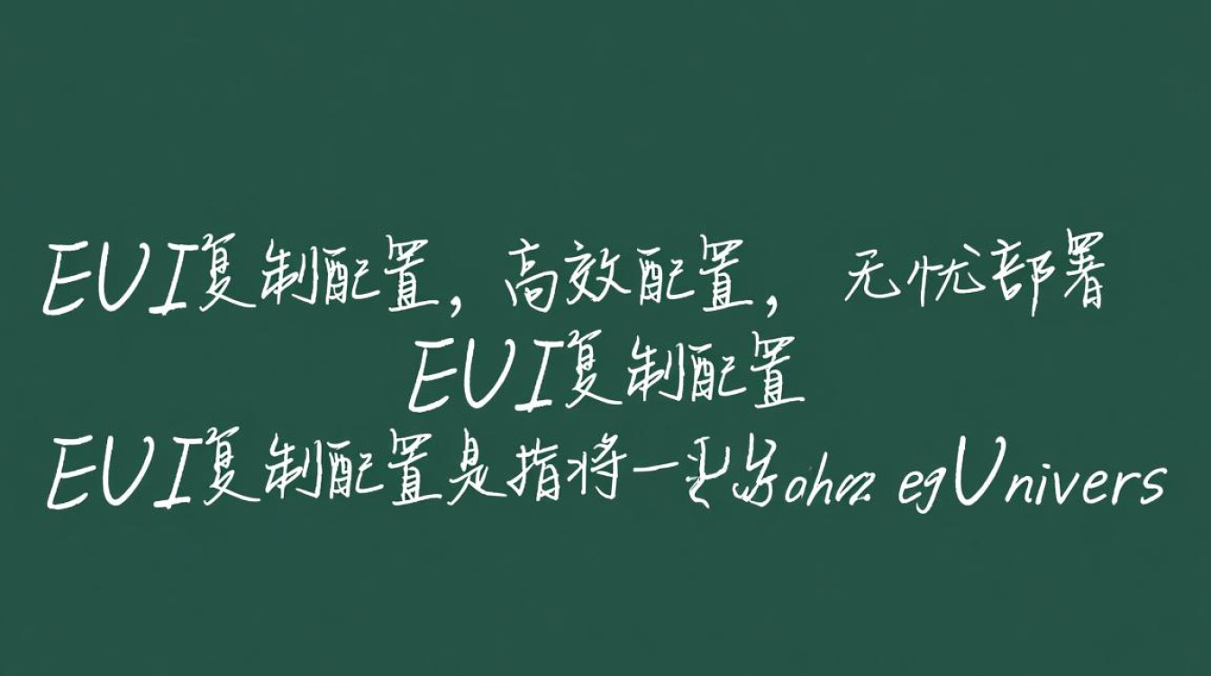 eui复制配置中常见问题解析，如何高效解决复制配置难题？