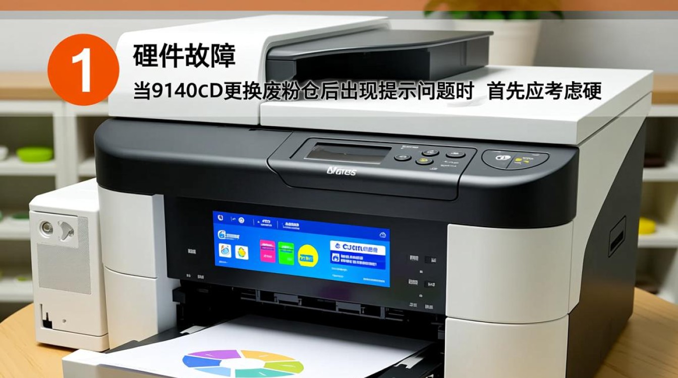 9140cdn更换废粉仓后为何仍提示错误？