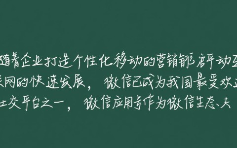 微信应用号定制开发商，如何选择优质服务商，打造个性化应用？