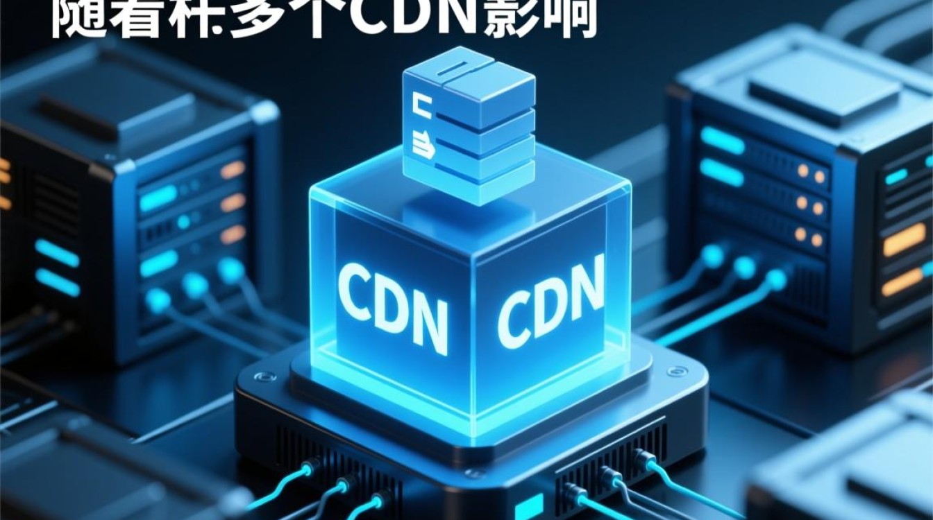 使用一个域名绑定多个CDN服务，对网站性能和SEO有何具体影响？