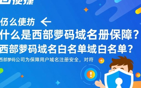 西部数码域名白名单，哪些域名能入选？入选标准是什么？