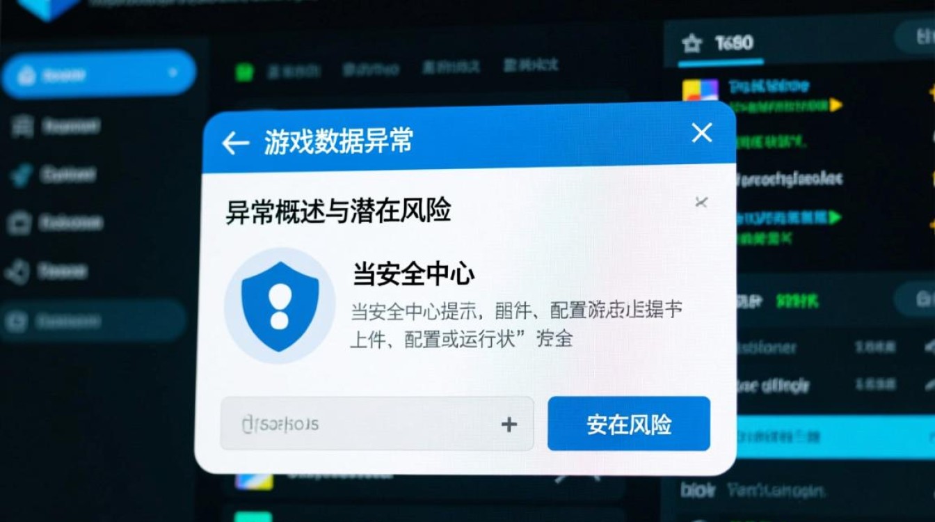 安全中心检测到游戏数据异常，怎么回事？要怎么解决？