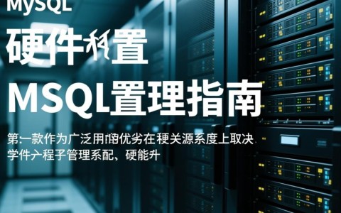 MySQL硬件配置如何选择合适的硬件配置以优化MySQL数据库性能？