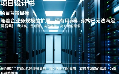 服务器设计书关键要素有哪些？新手必看指南！