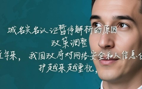 域名实名认证暂停解析背后原因揭秘，影响几何？未来走向何方？