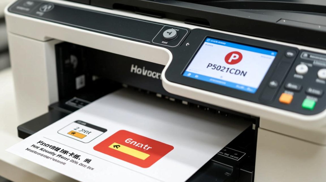 P5021cdn显示卡纸但实际未卡纸，这是什么原因导致的？