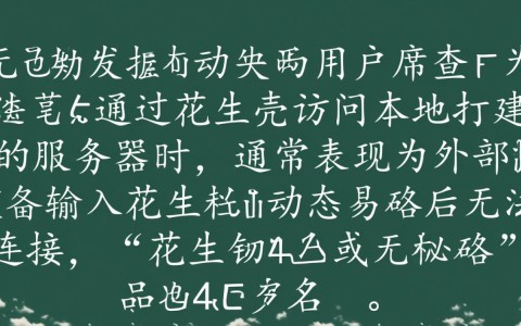 服务器访问不了花生壳是什么原因导致的解决方法