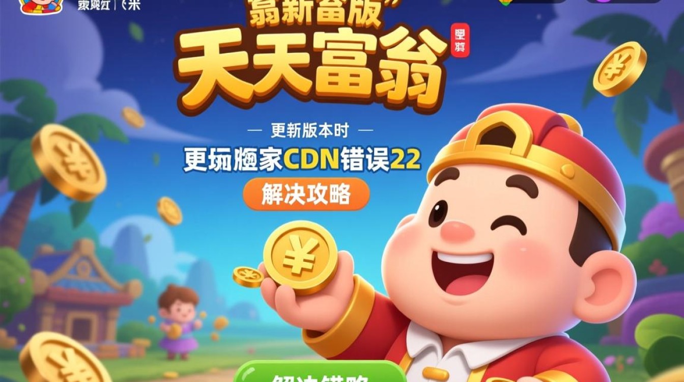 天天富翁更新22版本，CDN错误频发，玩家们该如何应对？