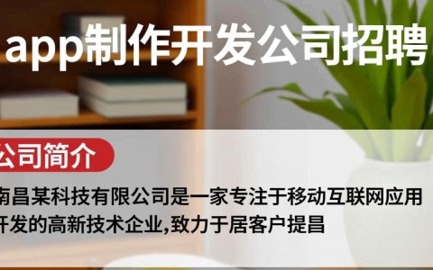 南昌app制作开发公司招聘，有哪些职位机会？薪资待遇如何？
