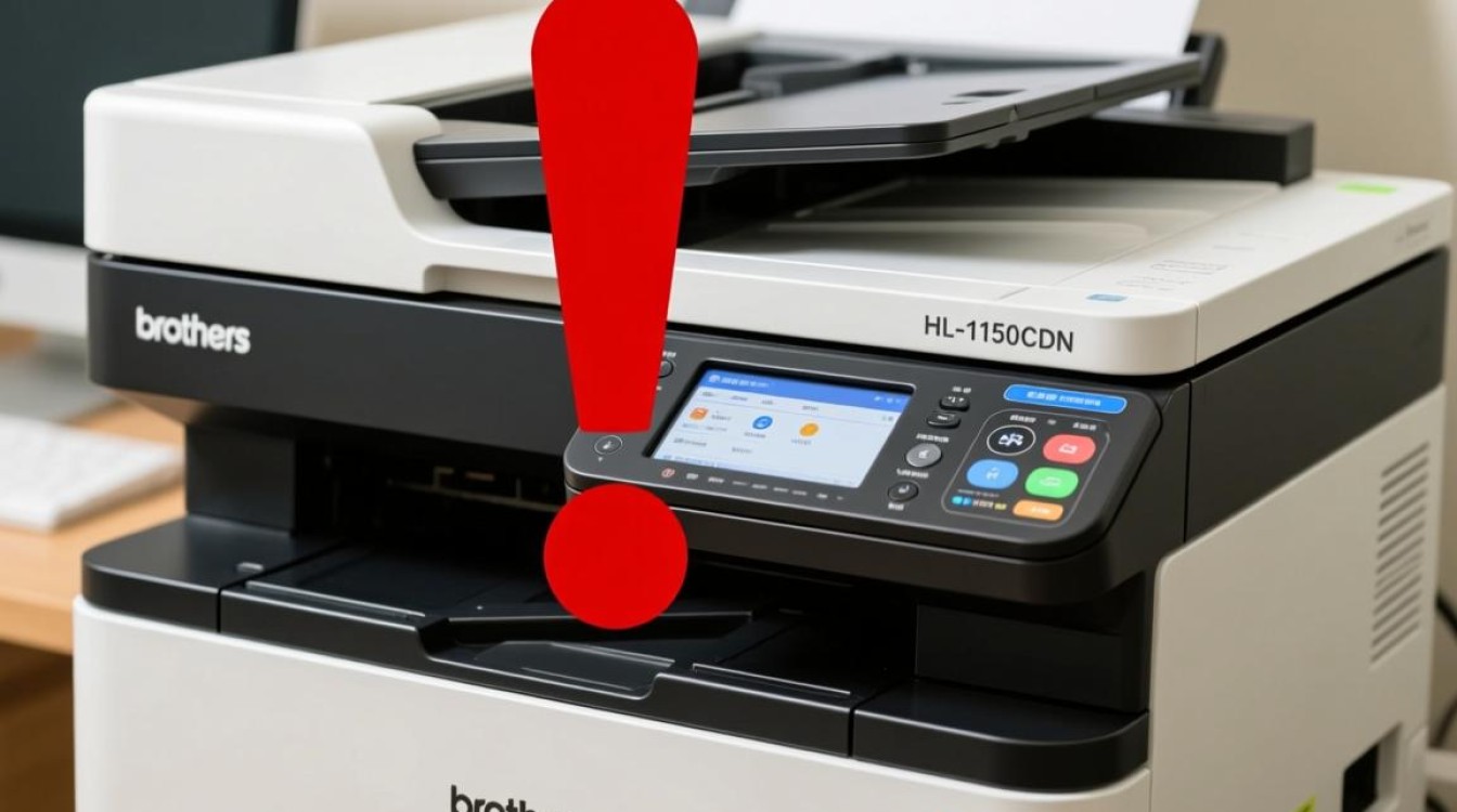 兄弟HL-4150CDN打印机红感叹号警示，维修还是更换？