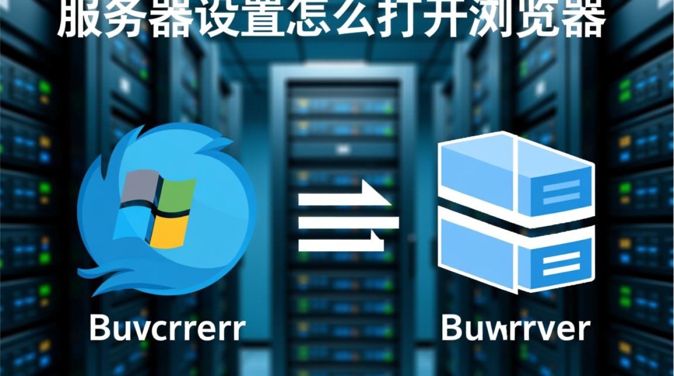 服务器设置里怎么找不到打开浏览器的选项？