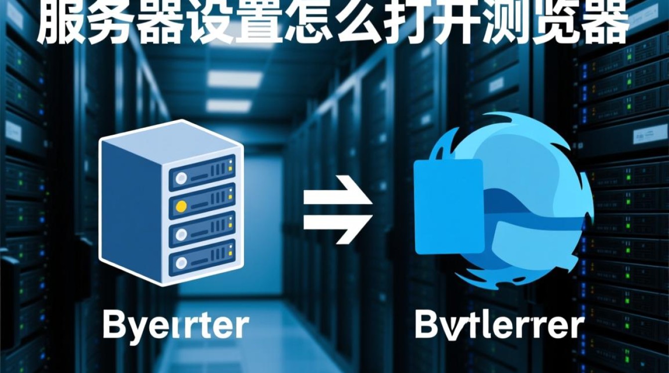 服务器设置里怎么找不到打开浏览器的选项？