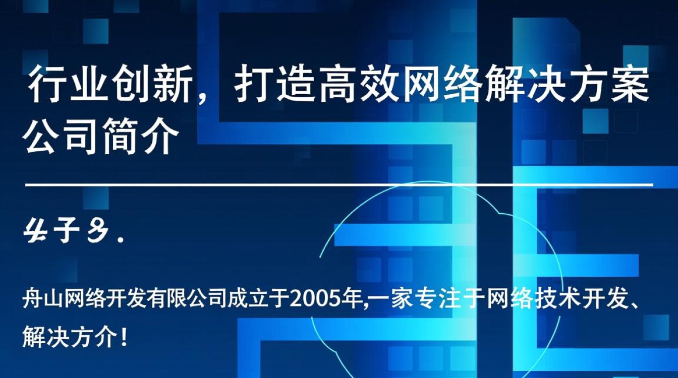 舟山网络开发有限公司业务涵盖哪些领域？有何特色服务？