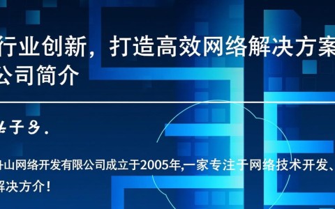 舟山网络开发有限公司业务涵盖哪些领域？有何特色服务？
