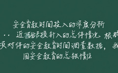 安全教育时间调查数据，不同群体时间分配差异有多大？