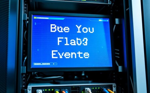 服务器计算机显示了蓝色屏幕故障事件