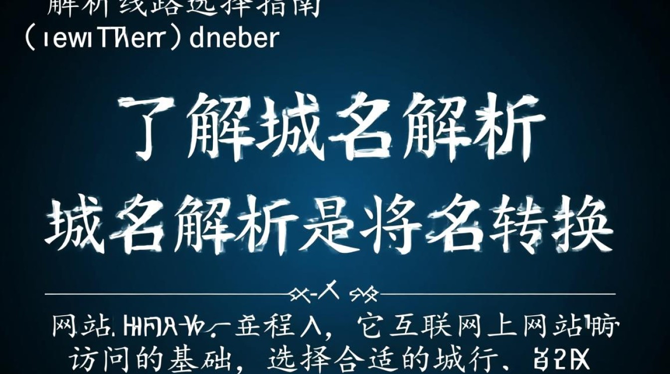 如何根据需求精准选择域名解析线路，确保网站访问速度与稳定性？