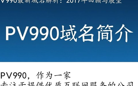 2017年pv990最新域名变更详情，是哪一域名替代了旧版？