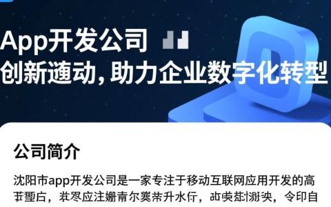 沈阳市app开发公司哪家更专业？如何选择优质服务商？