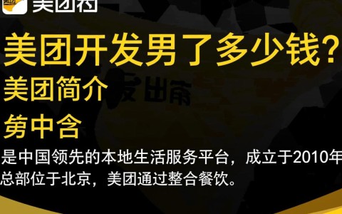 美团开发成本揭秘，究竟投入了多少钱？