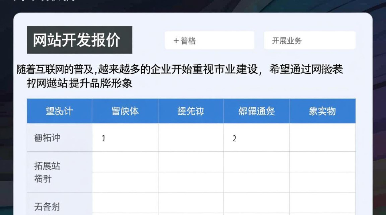网站开发报价表格，不同项目报价差异大，如何合理选择？