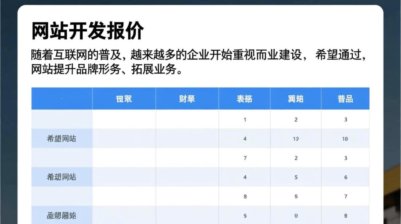 网站开发报价表格，不同项目报价差异大，如何合理选择？