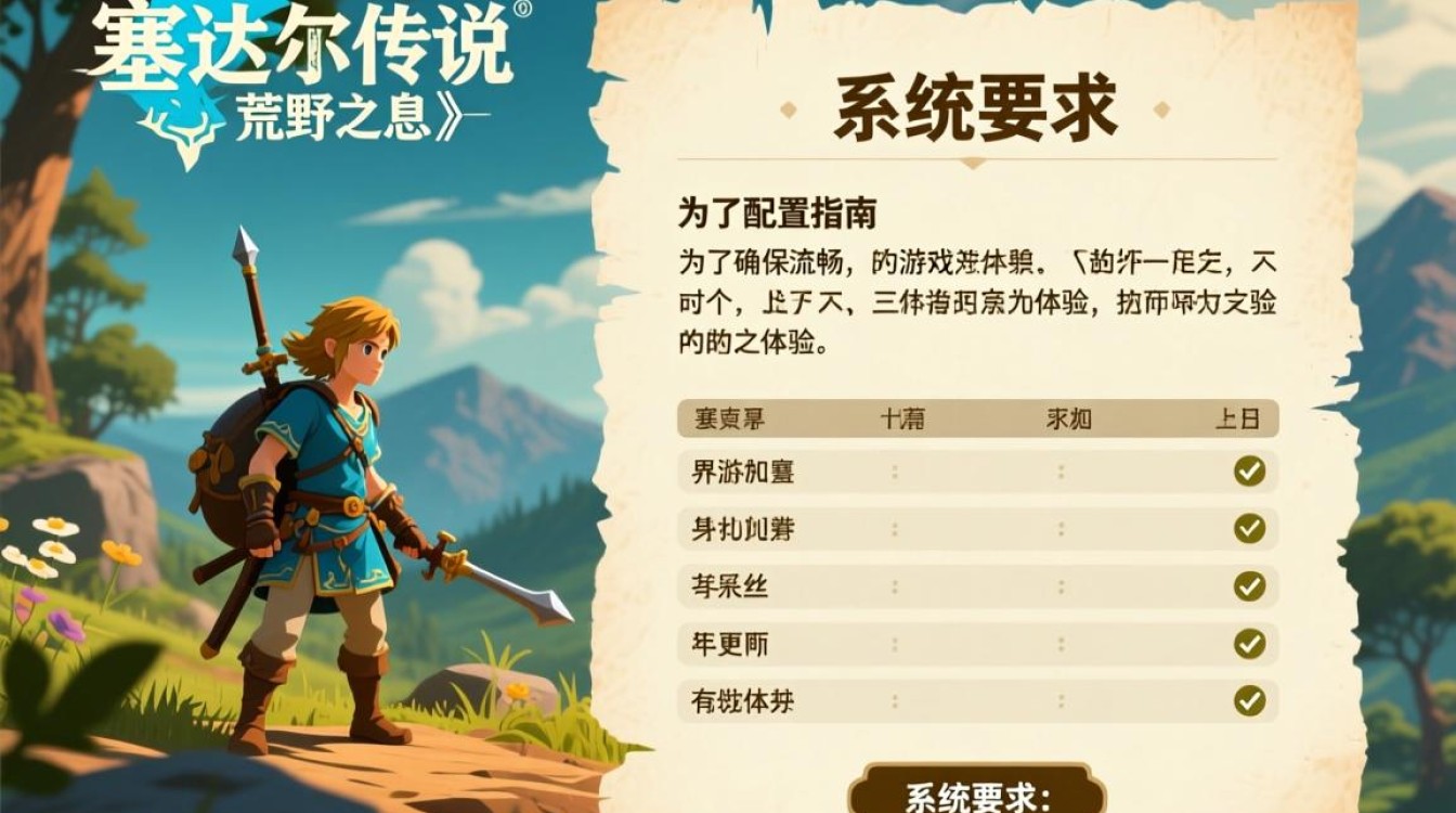 塞达尔传说荒野之息配置攻略，如何完美体验游戏荒野冒险？