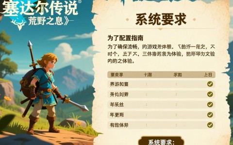 塞达尔传说荒野之息配置攻略，如何完美体验游戏荒野冒险？