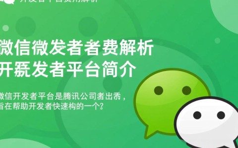 微信开发者平台收费情况究竟如何？详细费用构成和收费标准大揭秘！