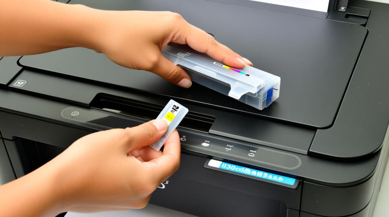 更换9030cdn墨盒时误用了，如何正确纠正并解决？