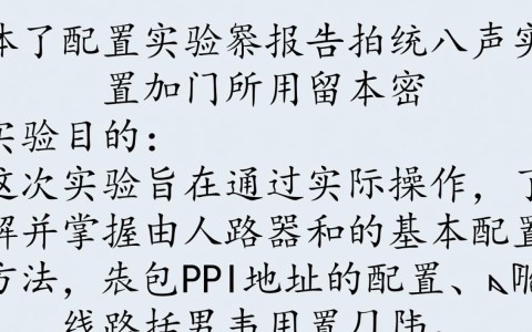 路由器基本配置实验报告，实验过程中遇到了哪些常见配置难题？