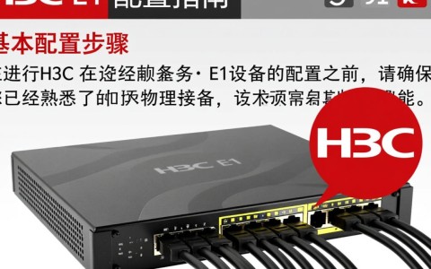 H3C e1配置过程中有哪些关键步骤和注意事项？